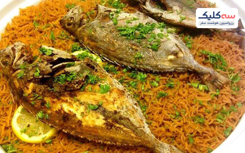 سمک مشوی از اغذا های سنتی کیش