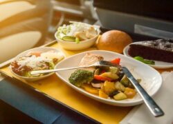 غذا و نوشیدنی در کلاس پروازی مختلف