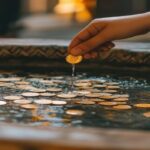 راز انداختن سکه در آب نماها