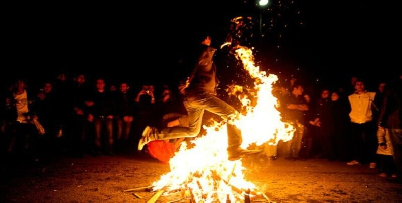 مراسم آتش افروزی کاشان