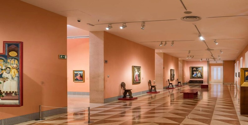 گالری آثار هنری در موزه تیسن مادرید از معروفترین موزههای مادرید