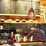 A shopkeeper at Cafe Haven