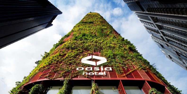 هتل Oasia سنگاپور؛ هتل دوستدار محیط زیست برای سفر انفرادی