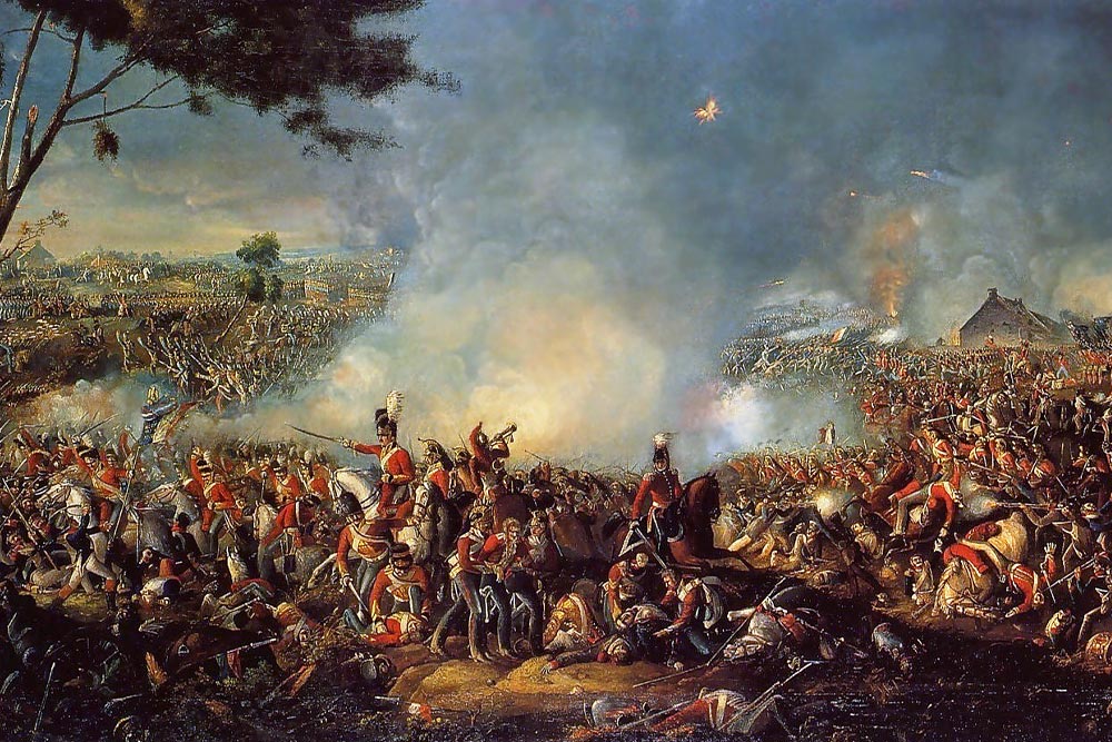 The beginning of the Battle of Waterloo, Brussels
