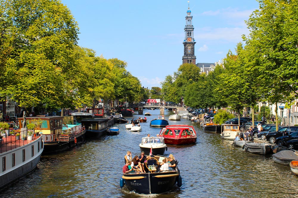 Amsterdam water canals