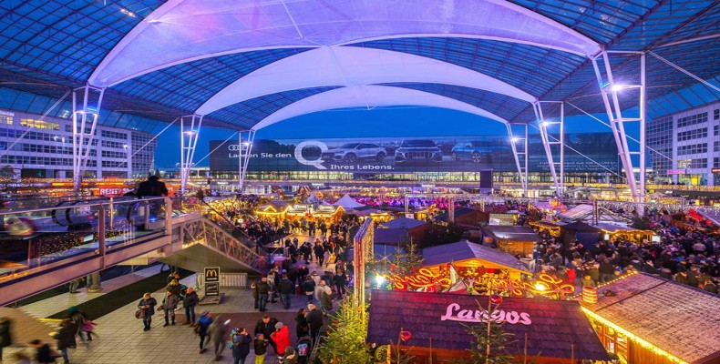 نمایی داخلی از فرودگاه محبوب مونیخ