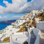 The island of Santorini in Greece