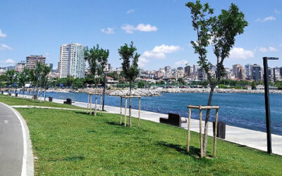 Moda beach park in Istanbul