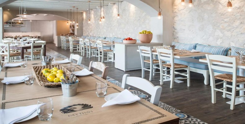 نمای داخلی رستوران Mythos Kouzina & Grill – بهترین رستوران یونانی در دبی