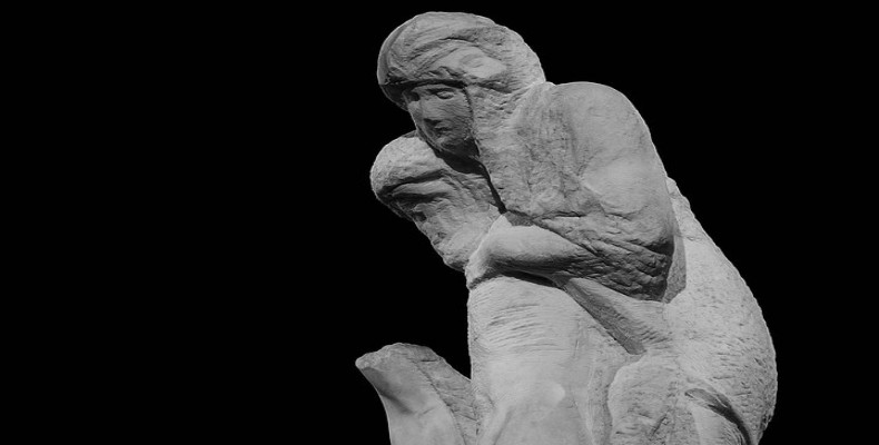 مجسمه رودانینی پیتا اثر ناتمام میکلآنژ در موزه اسفورزا میلان