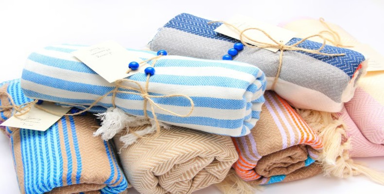 حوله‌های پشتمال ترکی رنگارنگ و سبک