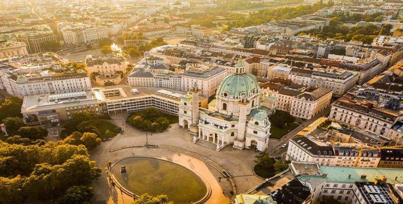منظره هوایی وین؛ معرفی شهر وین و جاذبههای گردشگری این شهر تاریخی
