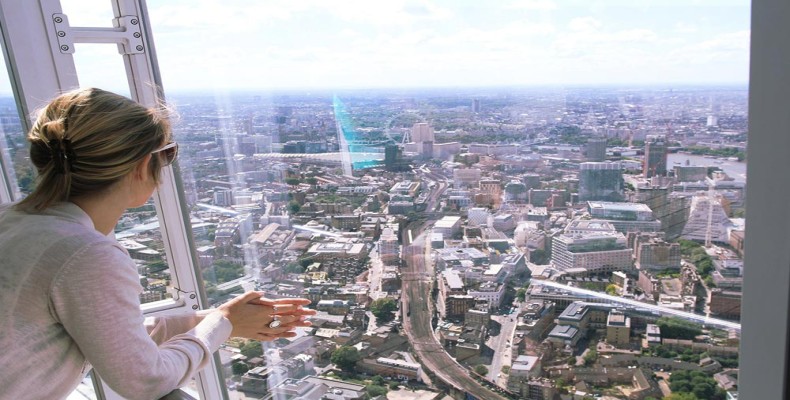 برج شارد لندن با منظره پانوراما