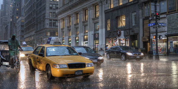 Rainy days in New York