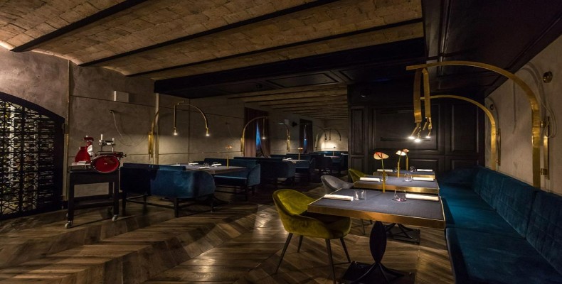 فضای داخلی لوکس رستوران آلاورو رم (All’Oro)