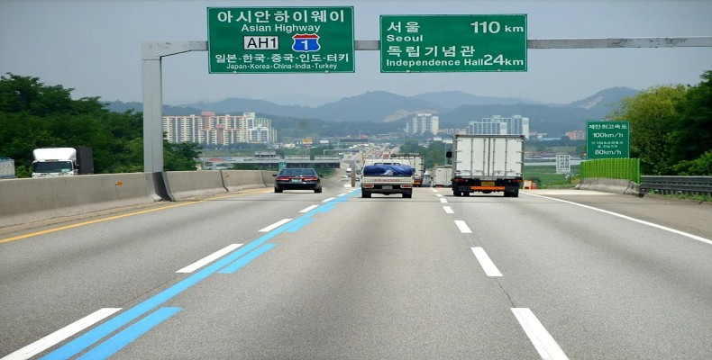 بزرگراه آسیایی 1 در کره جنوبی – جاده معروف قاره آسیا با مسیر بینالمللی طولانی