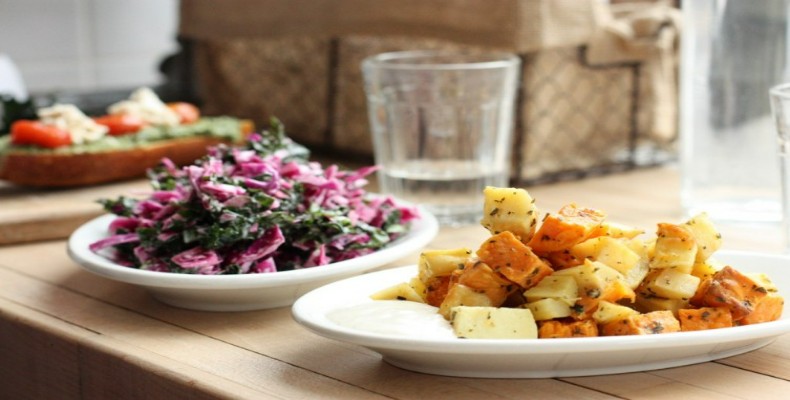 فضای مدرن رستوران Avant Garden Vegetarian Food نیویورک