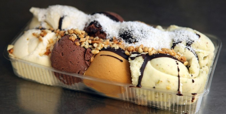 بستنی‌های ترکی رنگارنگ در داملا دوندورما استانبول