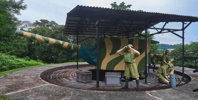 موزه نظامی فورت سیلوسو Fort Siloso در سنگاپور و تجهیزات جنگ جهانی دوم