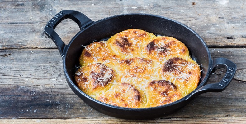Gnocchi alla Romana، غذای سنتی رم با بلغور و پنیر