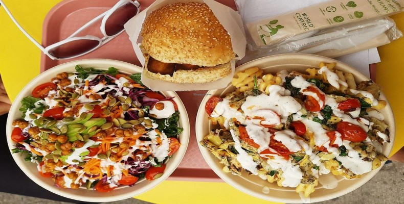 فستفود گیاهی در Hart Breakers Vegan نیویورک