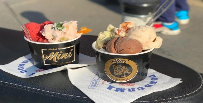 بستنی‌های مینی دوندورما در ببک استانبول