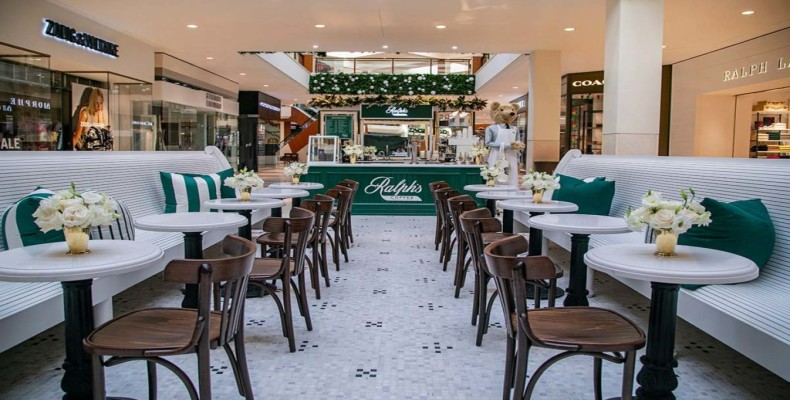 طراحی سبز و سفید Ralph’s Coffee از لوکس ترین کافه های نیویورک