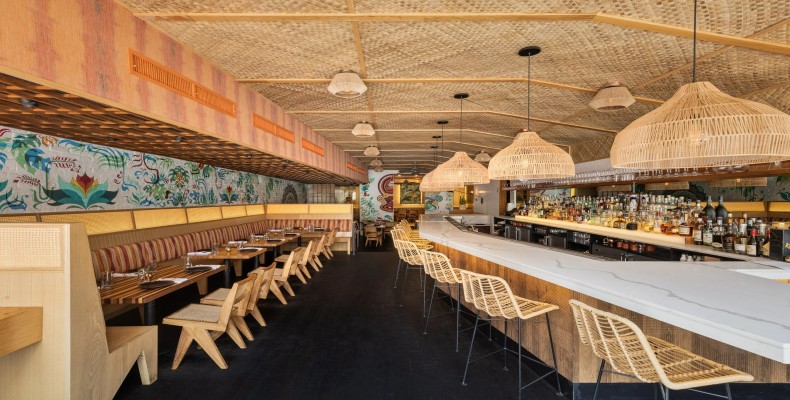 فضای داخلی رستوران Semma با غذاهای جنوب هند در نیویورک