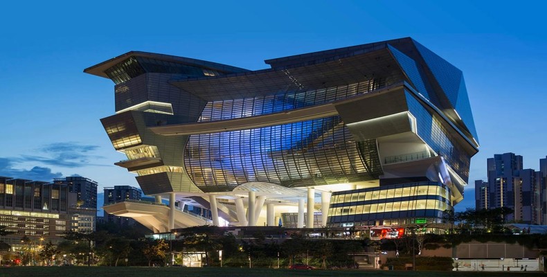 مرکز خرید Star Vista سنگاپور با معماری مدرن و فضای فرهنگی