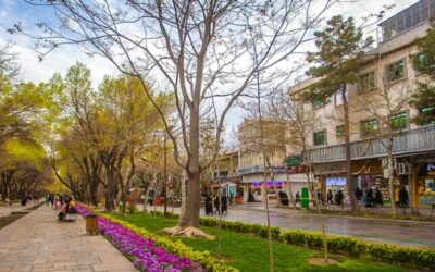 نمای خیابان چهارباغ عباسی اصفهان