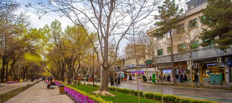 نمای خیابان چهارباغ عباسی اصفهان