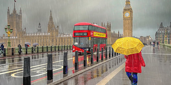 Rainy days in London