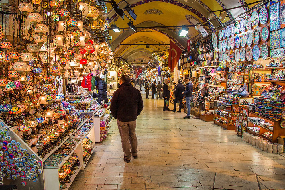 Grand Bazaar is one of the European sights of Istanbul
