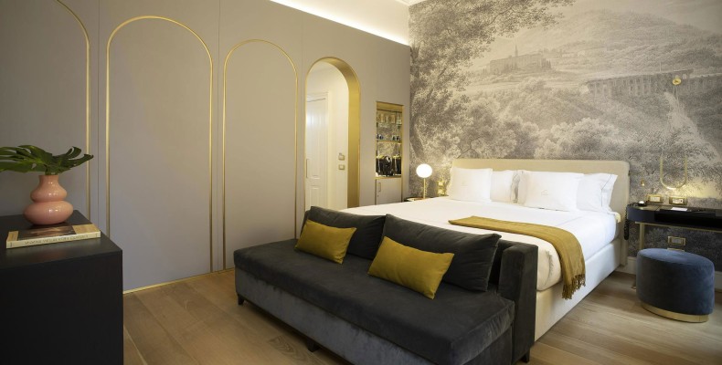 طراحی مدرن اتاقهای هتل الیزابت یونیک در مرکز رم