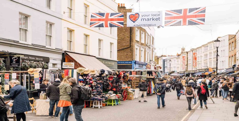 بازار پورتوبلو لندن؛ بازارگردی رایگان و محبوب گردشگران