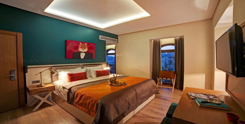 فضای اتاق های هتل فاکس استانبول (The Fox Hotel)از بهترین هتل های استانبول در تکسیم