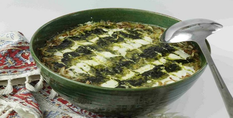 اشکنه اسفناج تهرانی غذای ساده و مقوی سنتی تهران