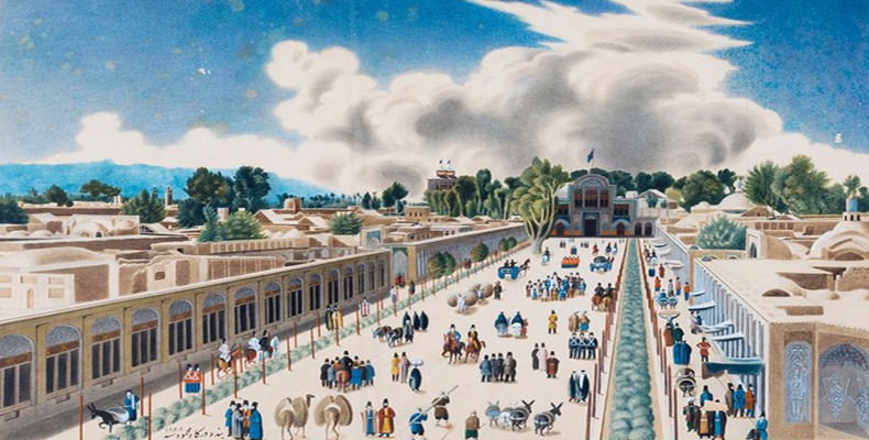 نمایی تاریخی از خیابان باب همایون تهران در دوره قاجار و شکلگیری بافت قدیمی شهر