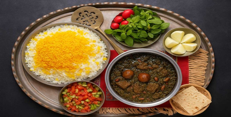 قورمهسبزی اصیل از محبوبترین غذاهای سنتی تهران
