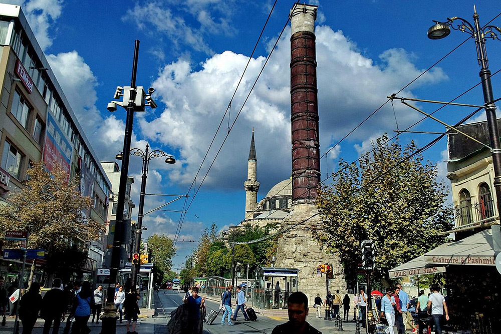 The story of the life of the Column of Constantine in Istanbul