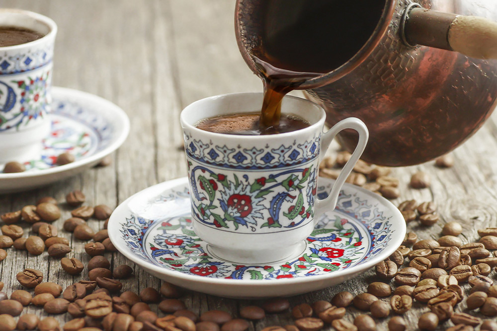 Turkish coffee tradition