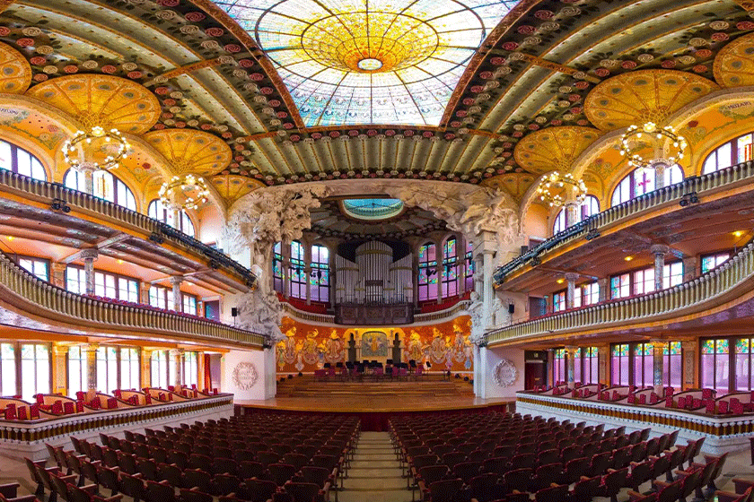 Palau della Música Catalana concert hall in Barcelona