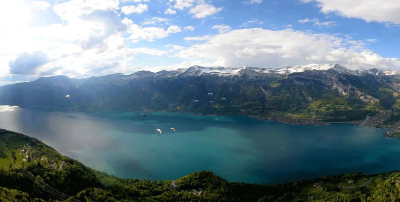 نمای زیبایی از کوه ریگی