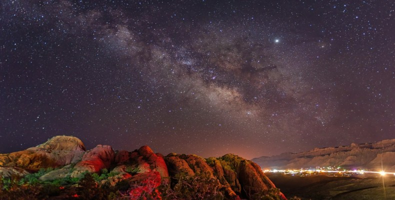 نمای شبانه پارک های ملی جنوب غربی ایالات متحده