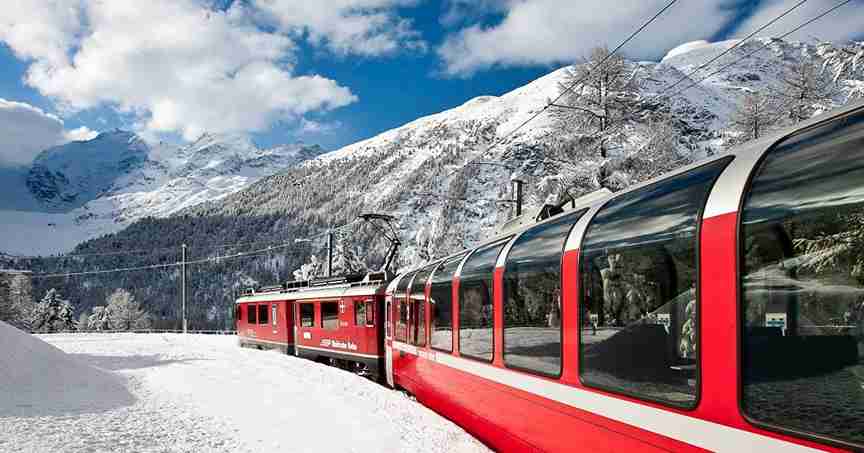 Bernina Express برنینا اکسپرس سفر با قطار