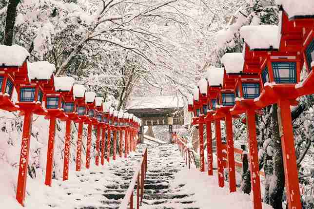 کیوتو در زمستان