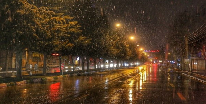 میزان بارندگی ماهیانه در رشت
