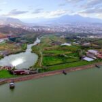 نمای هوایی از شهر مهاباد