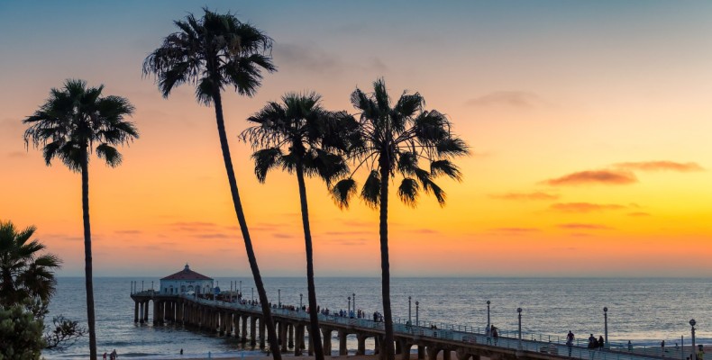 آب و هوای لس آنجلس در تابستان و ساحل آفتابی