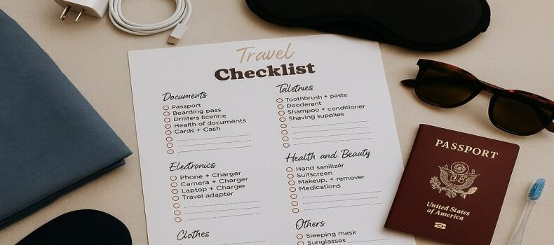 چک لیست سفر